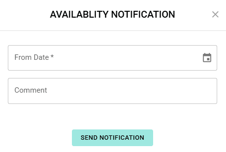 Availability Notification